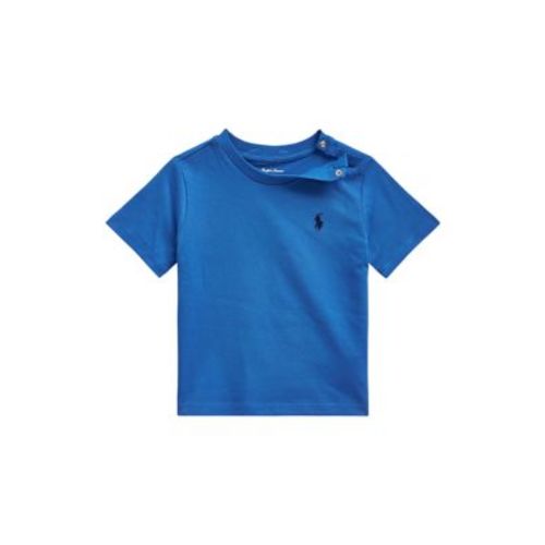 Baby Boys Cotton Jersey Crew Neck T-Shirt