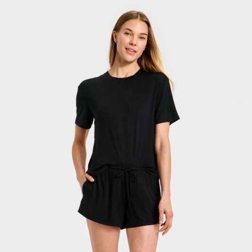 Women's Jersey Pajama T-Shirt - Auden™ Black XL