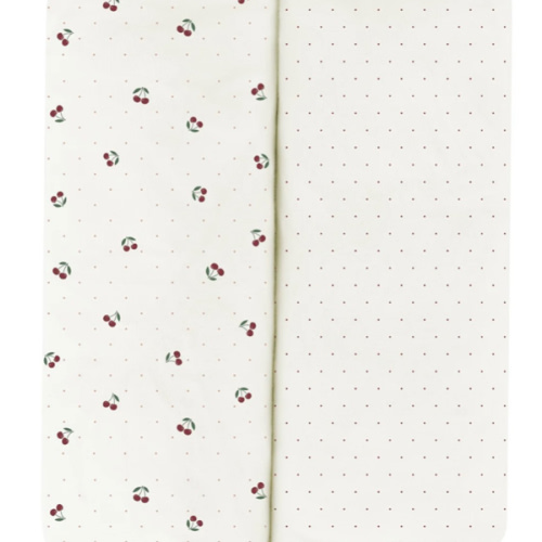 Red Cherry Crib Sheet Set | Breathable and hypoallergenic – Ely's & Co.