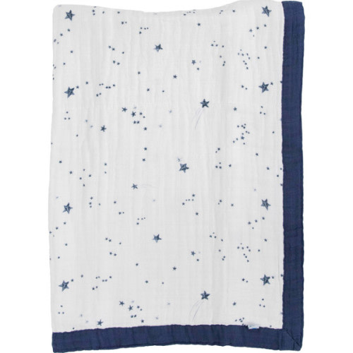 Cotton Muslin Baby Quilt, Shooting Stars - Little Unicorn | Maisonette