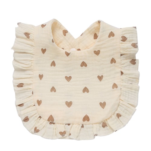 Baby Bib for Boys Girl 0-24Months Breathable Floral Drooling Bib with Hidden Stud Buckle Infant Sleep Teething Bandana