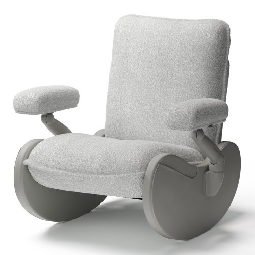 MAMAZING Lullacloud Nursery Chair Glider For Breastfeeding, Black | Wayfair