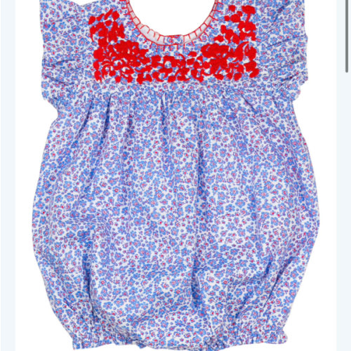 Blue Floral Fiesta Bubble – Smockingbird