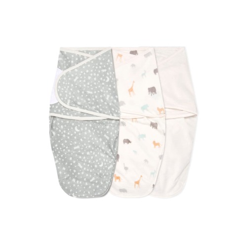 Essentials 3-Pack Wrap Swaddles, Newborn