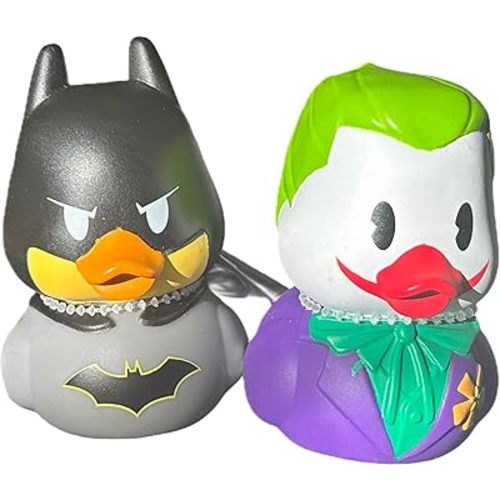 Just Play 3" Rubber Bath Ducks, Batman and Joker, 2 Pack