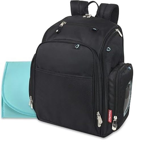 Fisher-Price Kaden Diaper Backpack Black