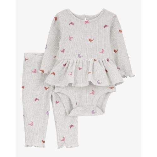 Baby 2-Piece Bird Peplum Bodysuit Pant Set - Carter's | Carter's