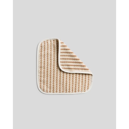 Parachute Organic Mini Mosaic Baby Washcloth - Blush and Adobe