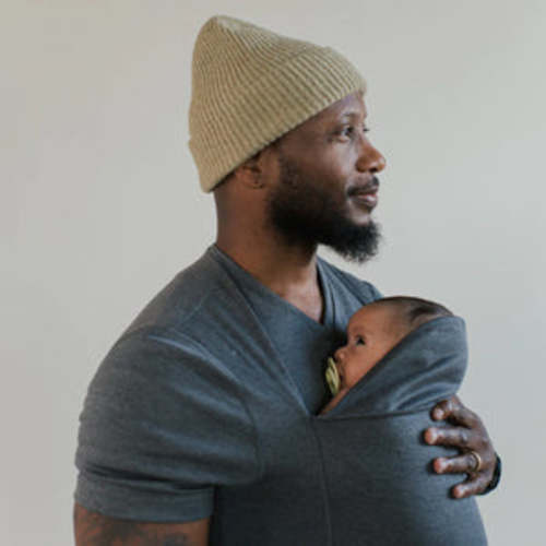 Lalabu Dad Shirt | Original Babywearing T-Shirt with Kangaroo Pouch | Baby Wrap Carrier for Newborns & Infants | Baby Wrap Carrier for Newborns | Essential for new Dads
