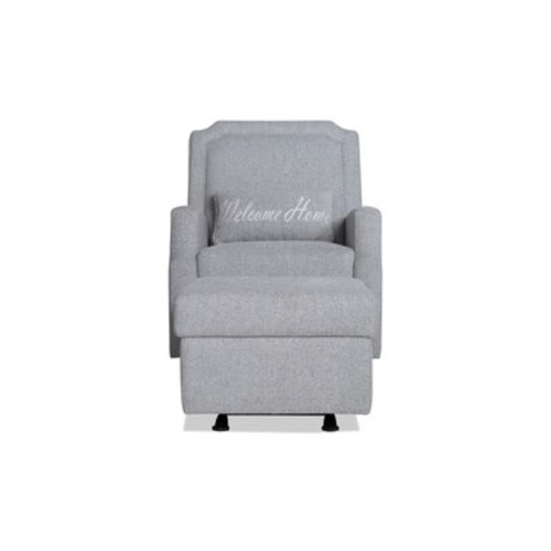 Storybook Gray Swivel Glider & Ottoman