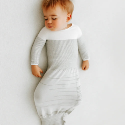 Grey Arms Out™ Long Sleeve Sleep Sack - Arms Out Long Sleeve Large (18lbs - 25lbs)