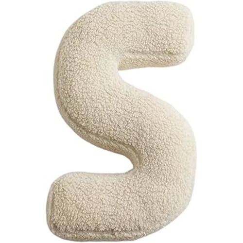 Letter Hugging Throw Pillows Soft Decorative 3D English Alphabet Pillows Cushion Nursery Decor for Sofa Living Room Decoration S