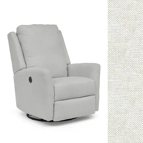 Heatherly Power Swivel Glider Recliner - Snow 21557