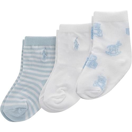 POLO RALPH LAUREN Unisex-Baby Classic Socks-3 Pair Pack