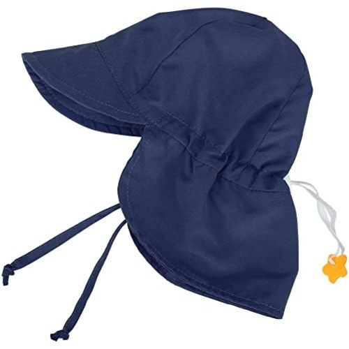SimpliKids UPF 50+ UV Ray Sun Protection Baby Hat w/Neck Flap & Drawstring