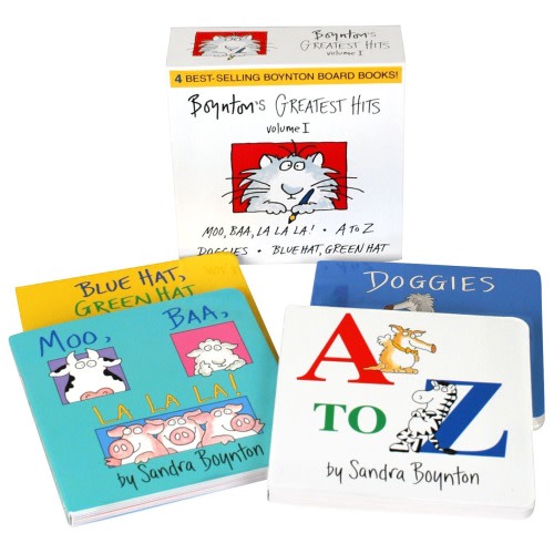 Boynton's Greatest Hits The Big Blue Box (Boxed Set): Moo, Baa, La La La!; A to Z; Doggies; Blue Hat, Green Hat