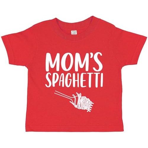 Tees & Tails Mom's Spaghetti 90s Hip Hop Retro Baby Infant Toddler Tee Shirt (Assorted Colors)
