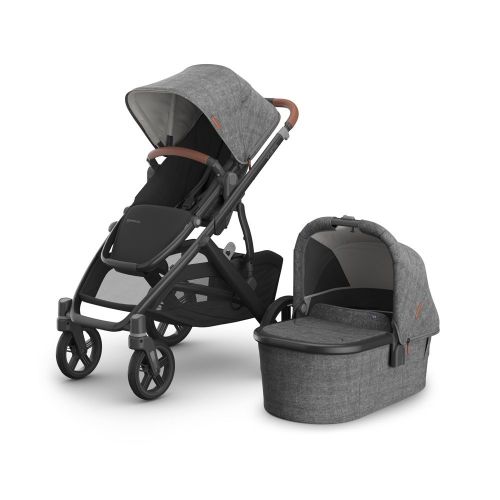 Uppababy Vista V3 With Bassinet Charcoal Melange Greyson
