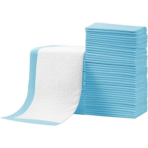 Baby Disposable Changing Pad, 100Pack Soft Waterproof Mat, Portable Diaper Changing Table & Mat, Leak-Proof Breathable Underpads Mattress Play Pad Sheet Protector(13'' 18'')