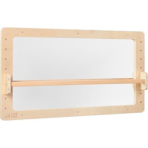 ECR4Kids Wall-Mounted Coordination Mirror, Balance Mirror, Natural