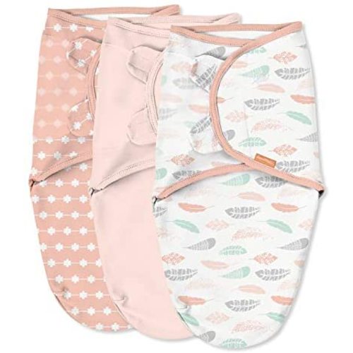 SwaddleMe Original Swaddle – Size Small, 0-3 Months, 3-Pack (Coral Days)