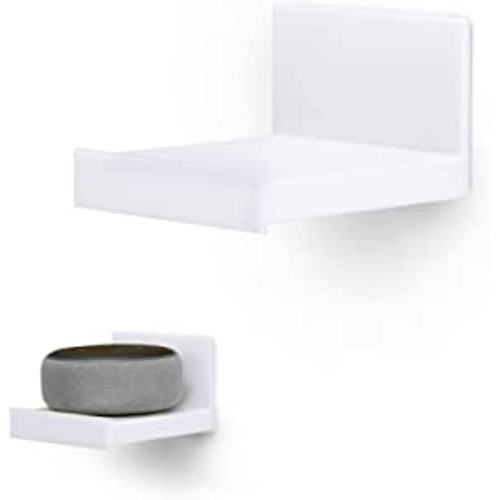 Amazon.com: BRAINWAVZ Screwless 4" Universal Shelf for Cloud Security Camera, Baby Monitor, Small Speakers, Electronics & More, No Tools, VHB Tape Strong Adheasive, Easy to Install (White) : Electronics