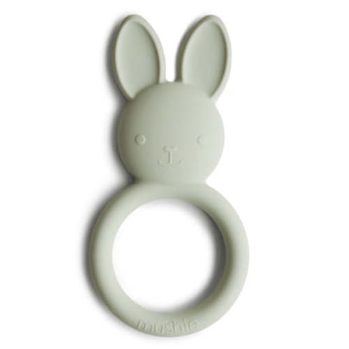 Mushie Baby Silicone Bunny Teether (Sage)