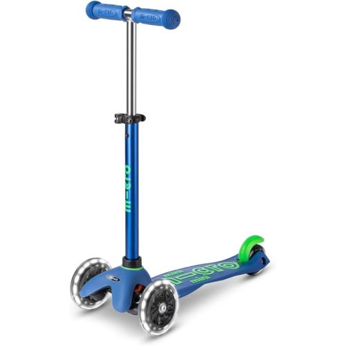 Micro Kickboard Mini Deluxe LED Three-Wheeled Lean-to-Steer Swiss-Designed Micro Scooter
