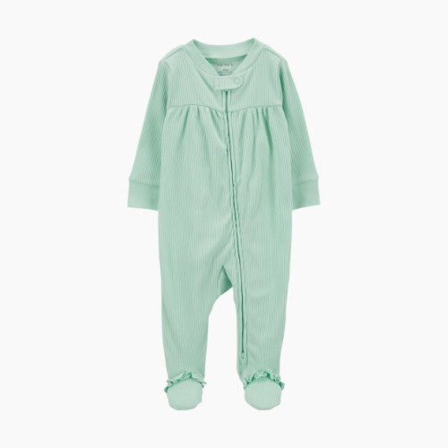 Carter's Textured 2-Way Zip Sleep & Play Pajamas - Blue, 3 M