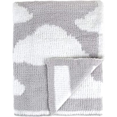 Tadpoles Ultra Soft Reversible Chenille Baby Blanket - Clouds Grey | 30" x 40" | Made of 100% Microfiber Polyester | Soft, Gentle & Hypoallergenic | Ideal as a Swaddle, Receiving Blanket & More