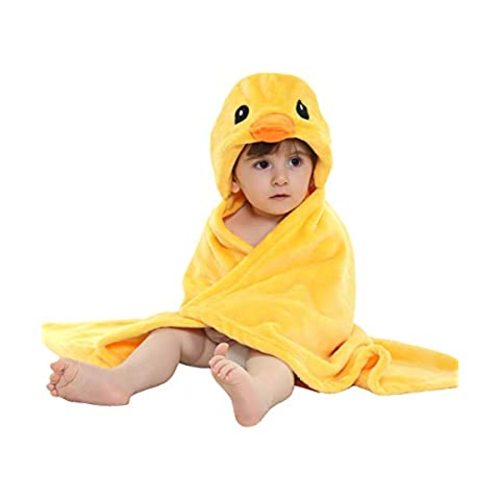 Amazon.com : HIPHOP PANDA Bamboo Hooded Baby Towel - Soft Hooded Bath Towel for Babie, Toddler,Infant, for Boy and Girl - (Yellow Duck, 30 x 30 Inch) : Baby