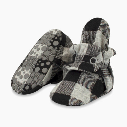 Zutano Buffalo Check Gripper Bootie - Buffalo Check, 6 M