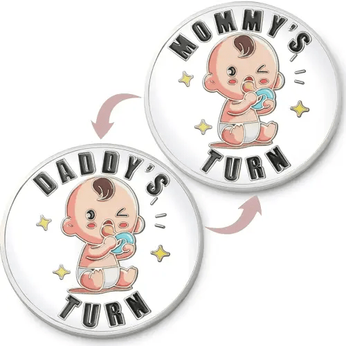 Baby Shower Gifts Parents Decision Coins for New Mom&Dad,Funny New Baby Gifts New Mom Gifts New Parents Gifts for Couples,Postpartum Gifts for Mom Essentials