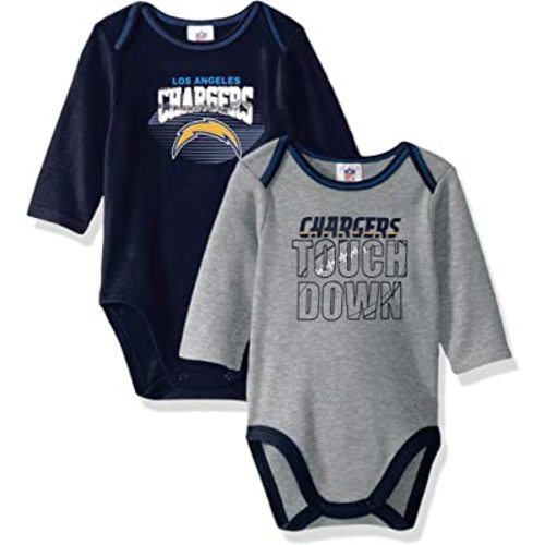 NFL Boys' 2 Pack Long Sleeve Bodysuit