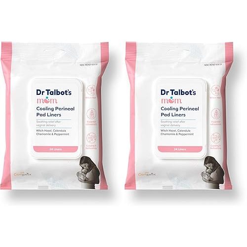 Dr. Talbot's Perineal Pad Liners - 24 Count (Pack of 2)