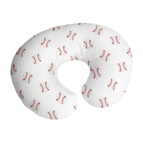 Sweet Jojo Designs Boy Support Nursing Pillow Cover (pillow Not Included) Baseball Patch Red And White