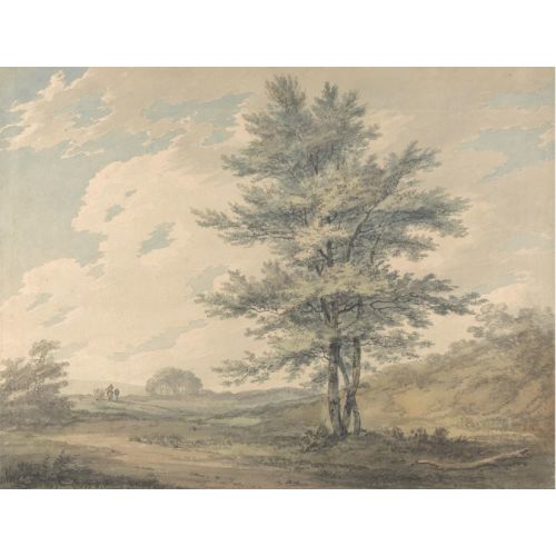 Landscape with Trees and Figures Wall Mural - Murals Your Way
