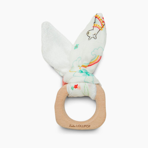 Loulou Lollipop Bunny Ear Teether - Llama