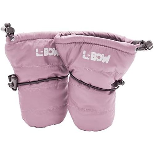 L-Bow Infant Cold Weather Mittens + Mittens For Winter + Stay On Design For Baby Boys & Girls + Warm Waterproof Material
