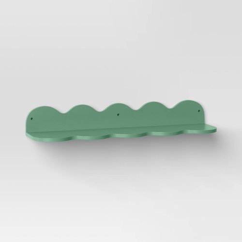 24" Wavy Wall Shelf Green - Room Essentials™