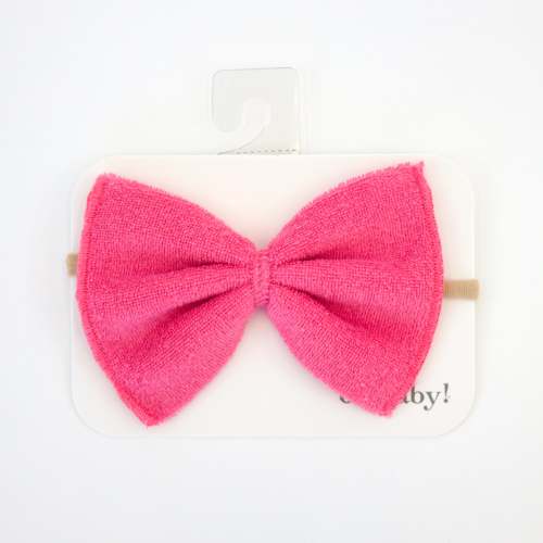 Watermelon Terry Bow Headband