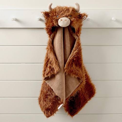 Faux Fur Animal Baby Hooded Towels