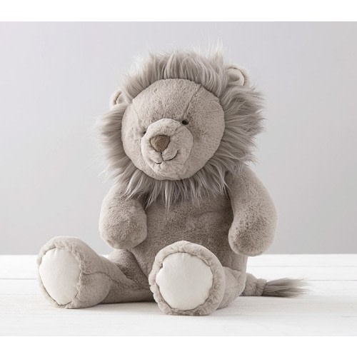 Taupe Lion Critter Plush - Medium