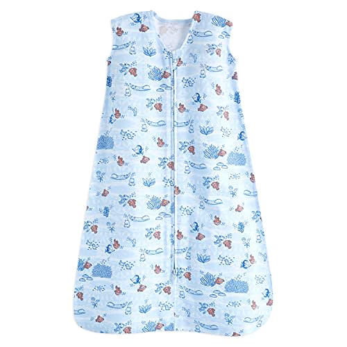 HALO SleepSack, 100% Cotton Wearable Blanket, Swaddle Transition Sleeping Bag, TOG 0.5, Nemo Tie Dye, Large, 12-18 Months