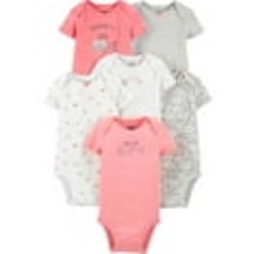 Carter's Baby Girl Bodysuits, 6-Pack