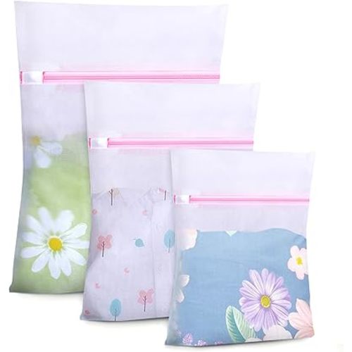 vivinin 6 PCS Mesh Laundry Bags for Delicates, 3 Size Laundry Bag with Premium Zipper, Laundry Bags Mesh Wash Bags for Travel Organizing, Delicate Laundry Bag With Premium(2 Large, 2 Medium, 2 Small)