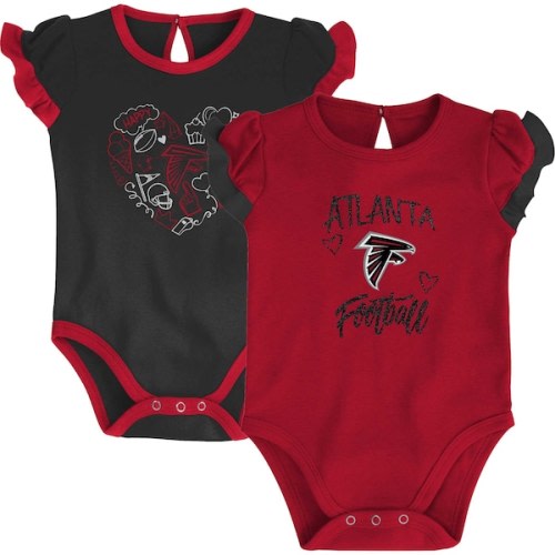 Atlanta Falcons Newborn & Infant Too Much Love Two-Piece Bodysuit Set - Red/Black
