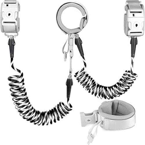 Accmor Reflective Anti Lost Wrist Link with Lock, 2 Pack Kids Safety Leash