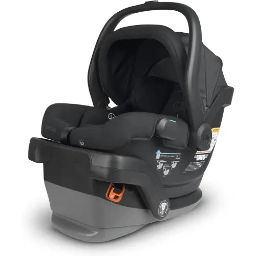 UPPAbaby Mesa V2 Infant Car Seat/Easy Installation/Innovative SmartSecure Technology/Base + Robust Infant Insert Included/Direct Stroller Attachment/Jake (Charcoal)