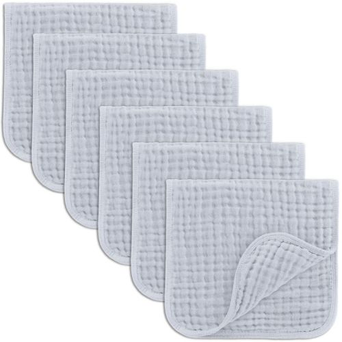 Muslin Burp Cloths Large 100% Cotton By Comfy Cubs (multicolored, Pack Of 10)